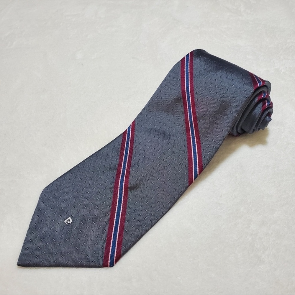 Pierre Cardin Striped Navy Tie‎